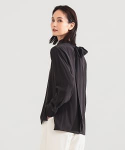 ロングボウタイ ブラウス