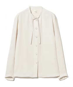 ダブルクロス リボン ブラウス