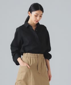 リネン プルオーバー シャツ