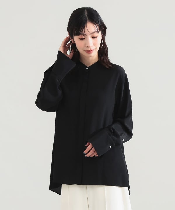真絲立領罩衫Model:H165 Size:38