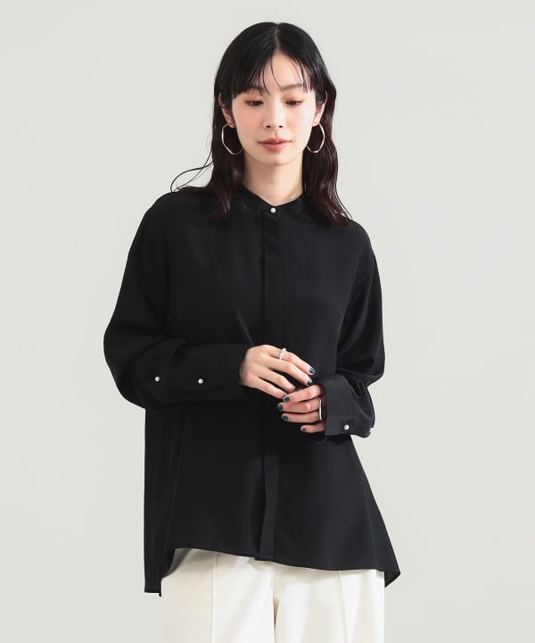 真絲立領罩衫Model:H165 Size:38