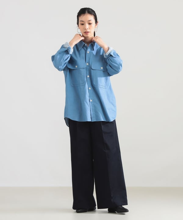【別注】:colon × Demi-Luxe BEAMS / コンパクト コットン シャツ Model：H165　Size：3