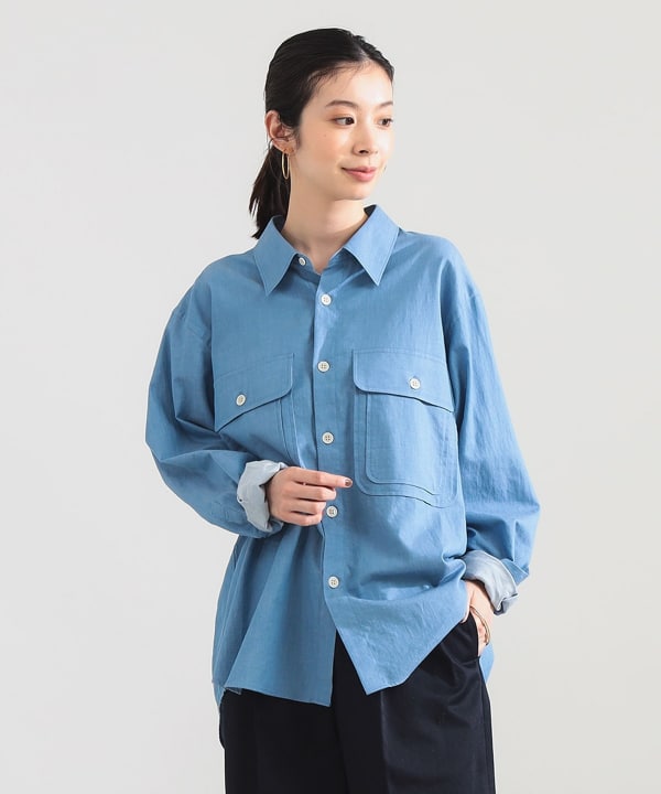 【別注】:colon × Demi-Luxe BEAMS / コンパクト コットン シャツ Model：H165　Size：3