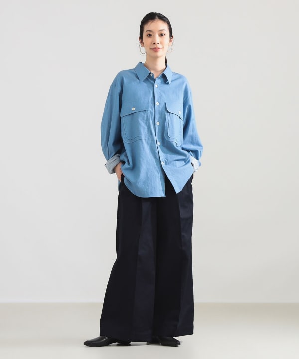 【別注】:colon × Demi-Luxe BEAMS / コンパクト コットン シャツ Model：H165　Size：3
