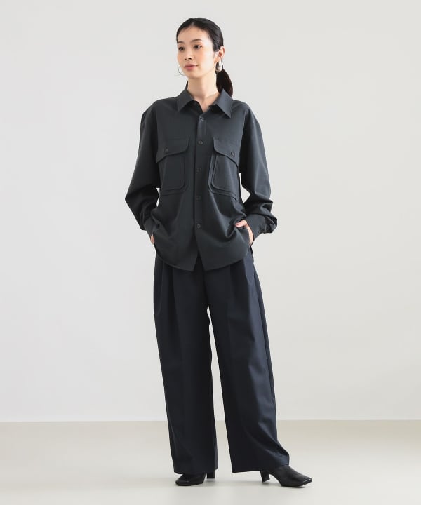 :colon / コンパクト ストレッチ シャツ Model：H165　Size：3