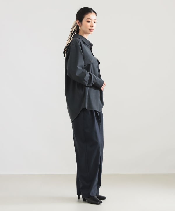 :colon / コンパクト ストレッチ シャツ Model：H165　Size：3