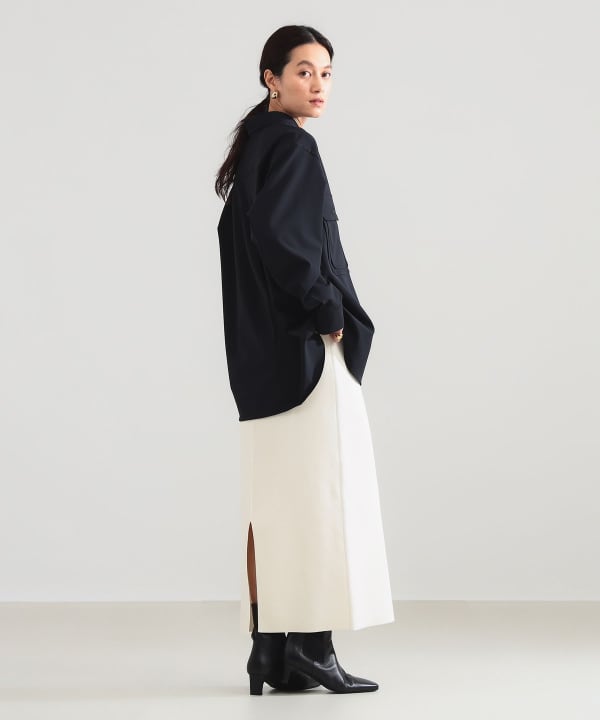 :colon / コンパクト ストレッチ シャツ Model：H165 B77 W57 H79　Size：3