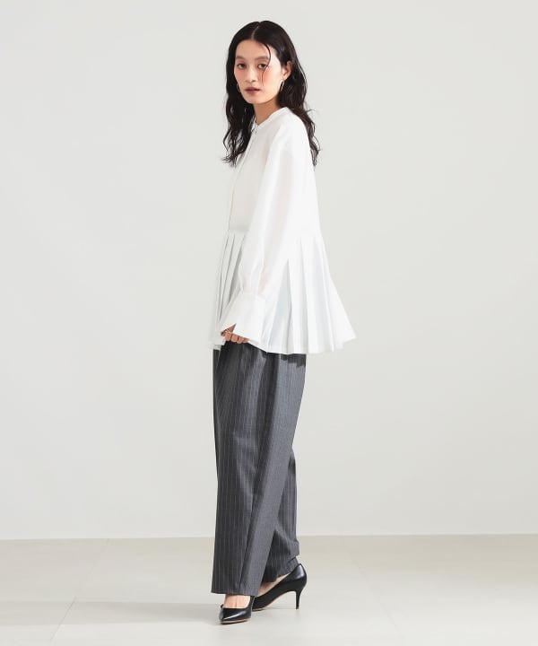 プレシャス プリーツ ブラウス Model：H165 B77 W57 H79　Size：38