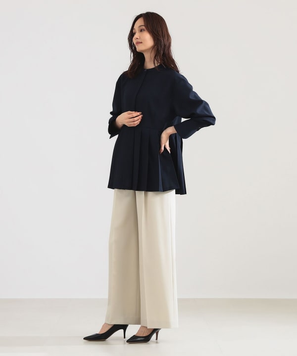 プレシャス プリーツ ブラウス Model：H171 B80 W58 H86　Size：38