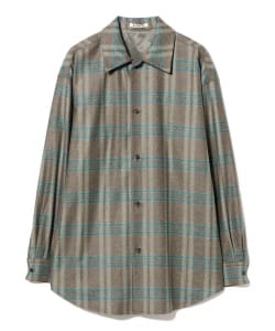 AURALEE / WOOL FULLING FLANNEL SHIRT
