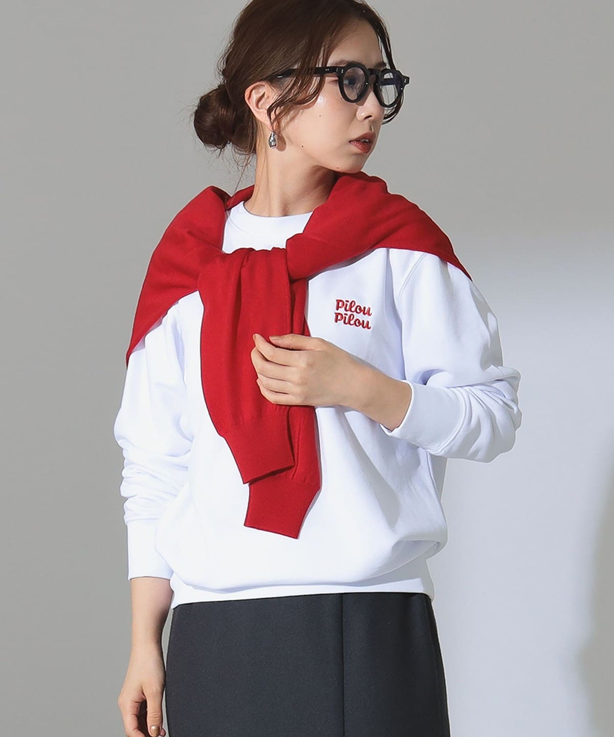 【別注】Les Petits Basics ル・プティ・ベーシックス / Pilou スウェット トップス WOMEN WHITE S 【別注】Les Petits Basics ル・プティ・ベーシックス / Pilou スウェット トップス WOMEN WHITE S