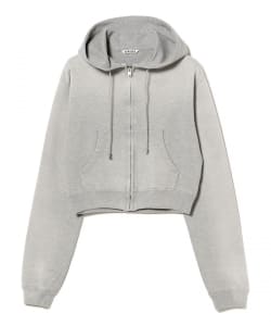 AURALEE / PRODUCT DYED PIMA LIGHT SWEAT ZIP PARKA