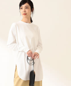 ATON / スーピマ ラウンドヘム ロングスリーブTシャツ
