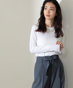 Demi-Luxe BEAMS / コットンプレーン ロングスリーブTシャツ