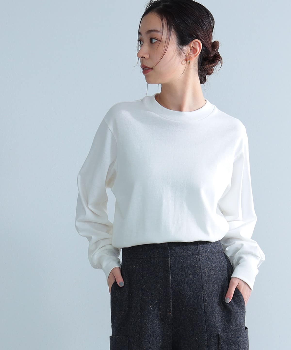 Demi-Luxe BEAMS Demi-Luxe BEAMS AK+1 / Long sleeve cut-and-sew (T ...