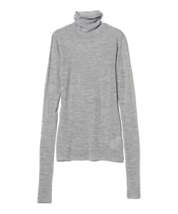 AURALEE / SUPER SOFT WOOL SHEER JERSEY TURTLENECK
