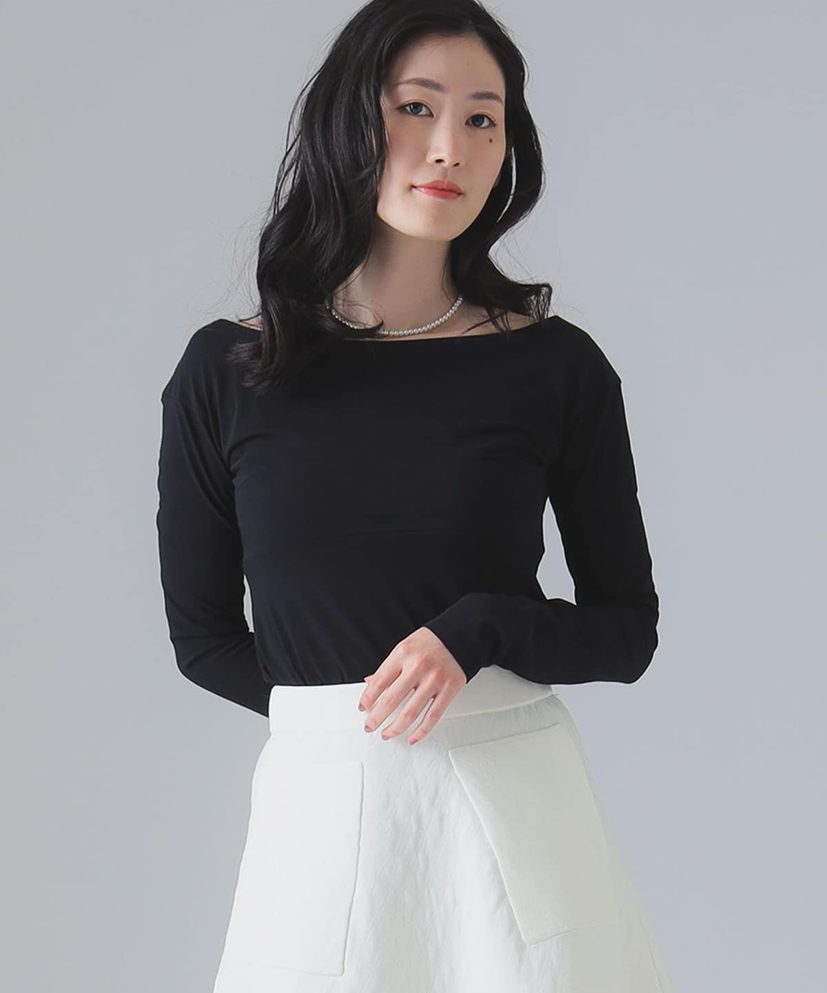 EFFE BEAMS（エッフェ ビームス）ボートネック ロングスリーブ