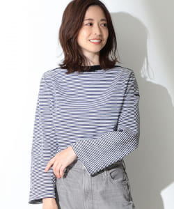 Le minor / MARIN フレアスリーブ ボーダーカットソー