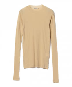 AURALEE / GIZA SUPER HIGH GAUGE SHEER RIB L/S TEE