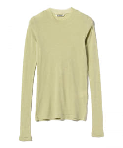 AURALEE / GIZA SUPER HIGH GAUGE SHEER RIB L/S TEE