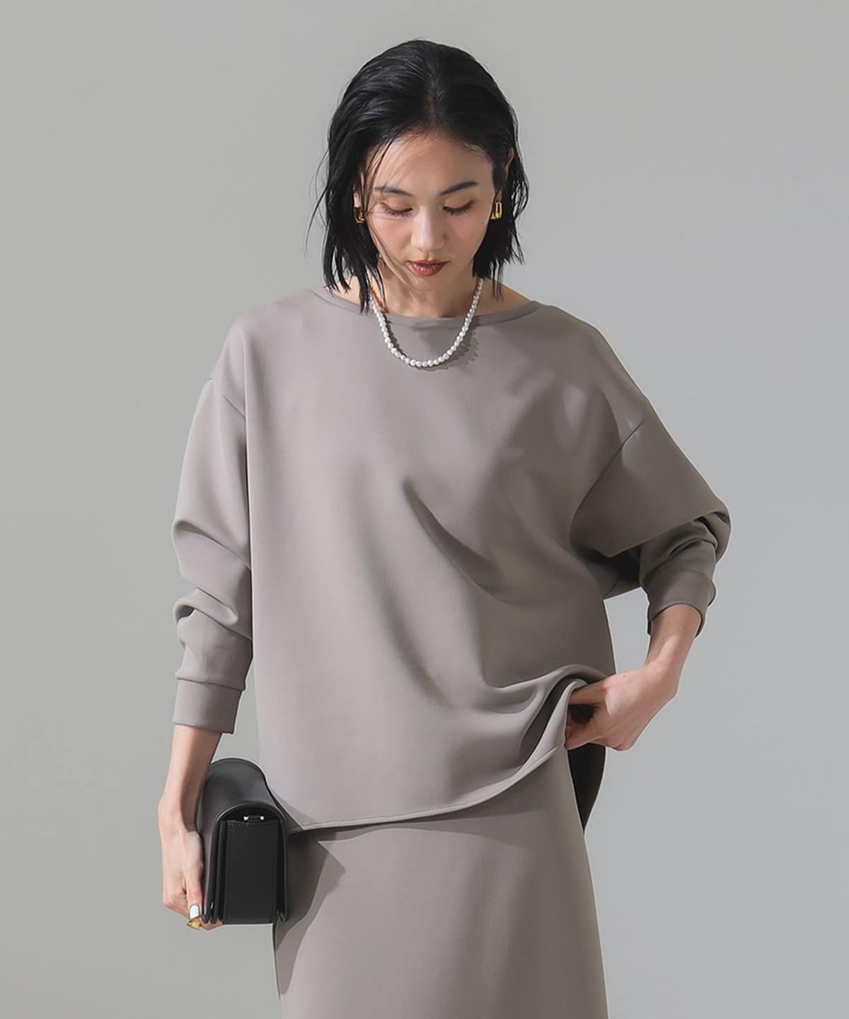 ダンボール ロングスリーブ プルオーバー Tシャツ・カットソー WOMEN MOCHA ONE SIZE ダンボール ロングスリーブ プルオーバー Tシャツ・カットソー WOMEN MOCHA ONE SIZE