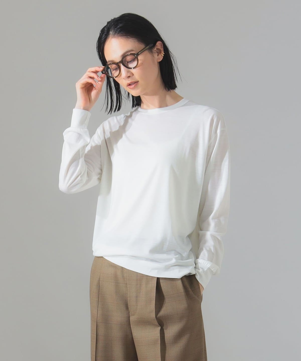 Demi-Luxe BEAMS (Demi-Luxe BEAMS) [別注] SLOANE / 圓領長袖 T