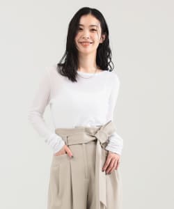シアーコットン ロングスリーブ Tシャツ