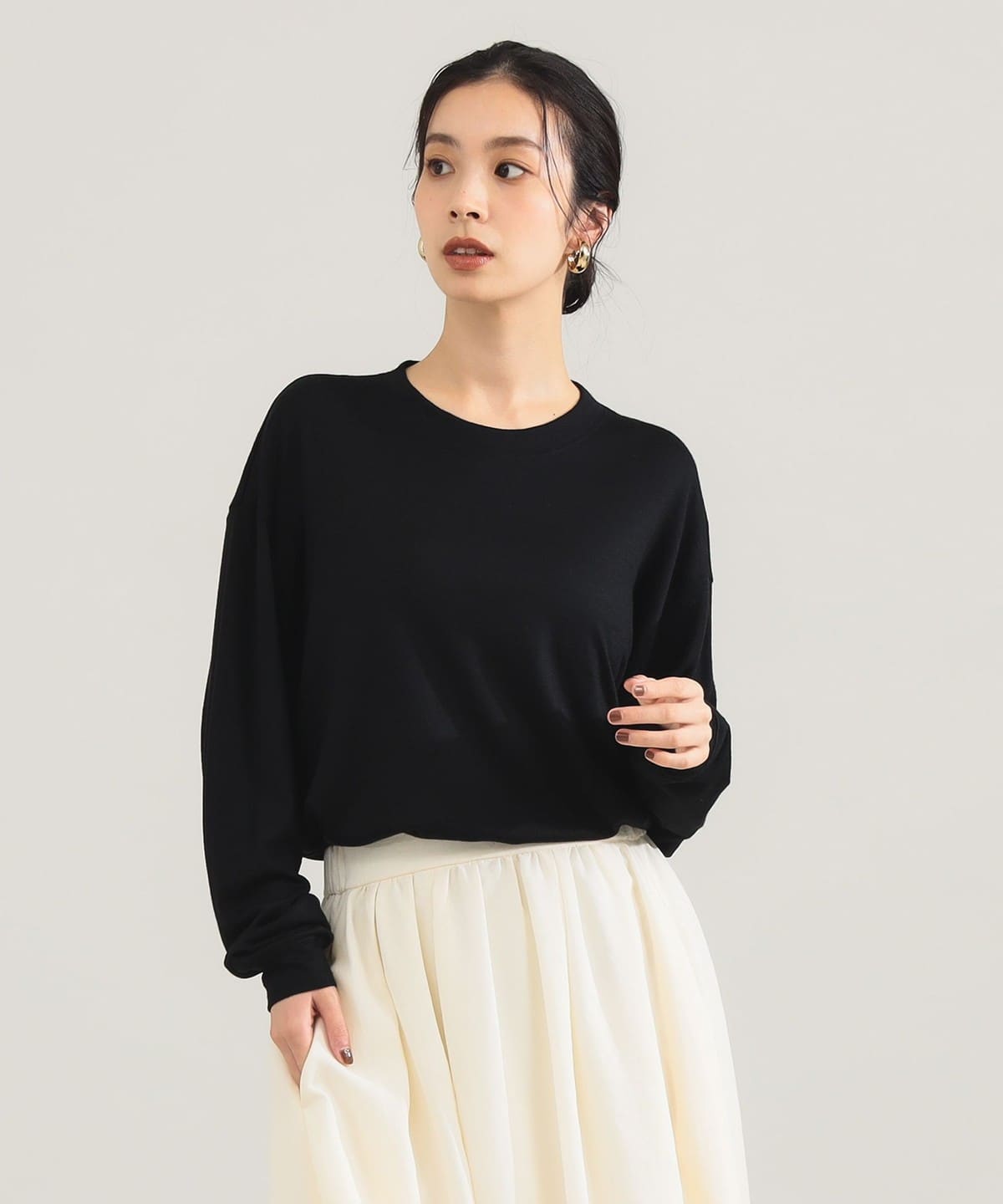 Demi-Luxe BEAMS Demi-Luxe BEAMS WRAPINKNOT美利奴羊毛 T 卹（T 卹