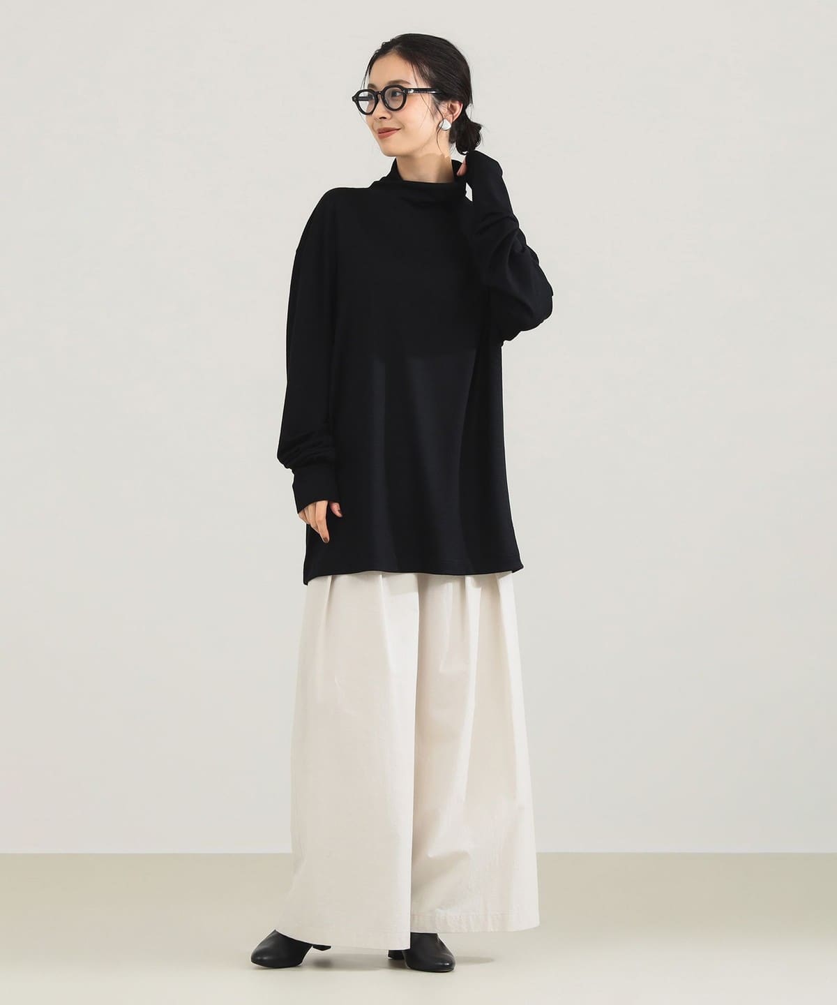 Demi-Luxe BEAMS Demi-Luxe BEAMS WRAPINKNOT美利奴羊毛高領套頭衫（T