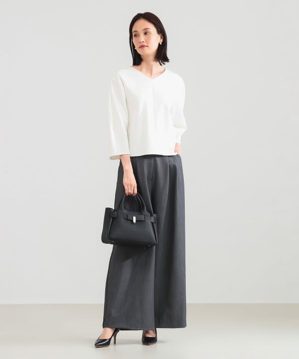 Demi-Luxe BEAMS（デミルクス ビームス）レーヨン ナイロン ポンチ V