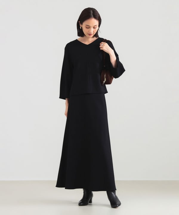 Demi-Luxe BEAMS（デミルクス ビームス）レーヨン ナイロン ポンチ V