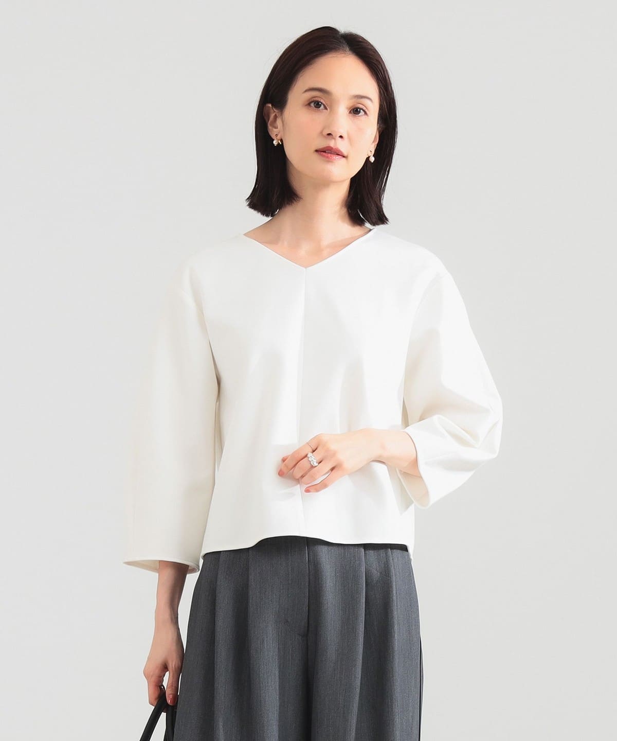 専用Demi-Luxe BEAMS Vネック ギャザーブルゾン36 Demi-Luxe BEAMS Vネック ギャザーブルゾン36