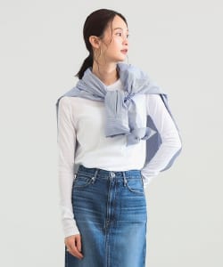 【+10%ポイントUP】コットン ハイツイスト シアー Tシャツ