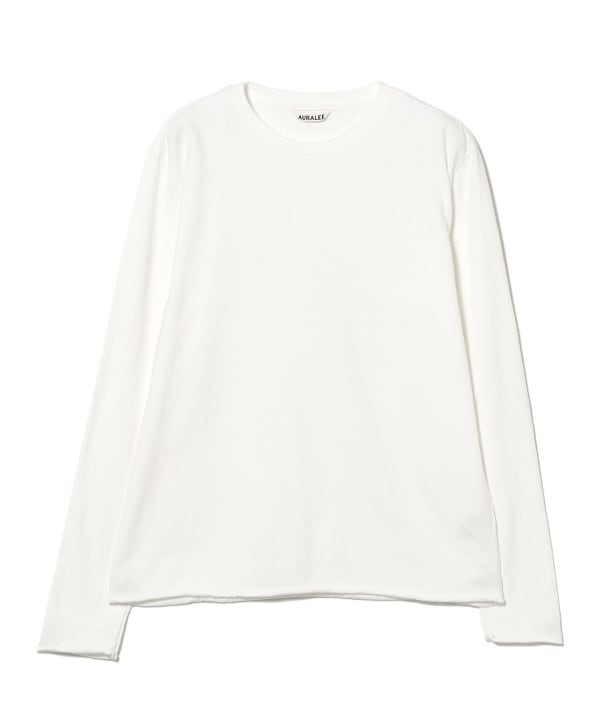 AURALEE / 磨毛有机COTTO JERSEY长袖T恤
