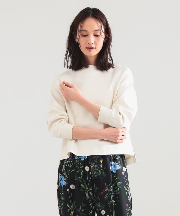 Demi-Luxe BEAMS（デミルクス ビームス）ポンチ ボートネック プル