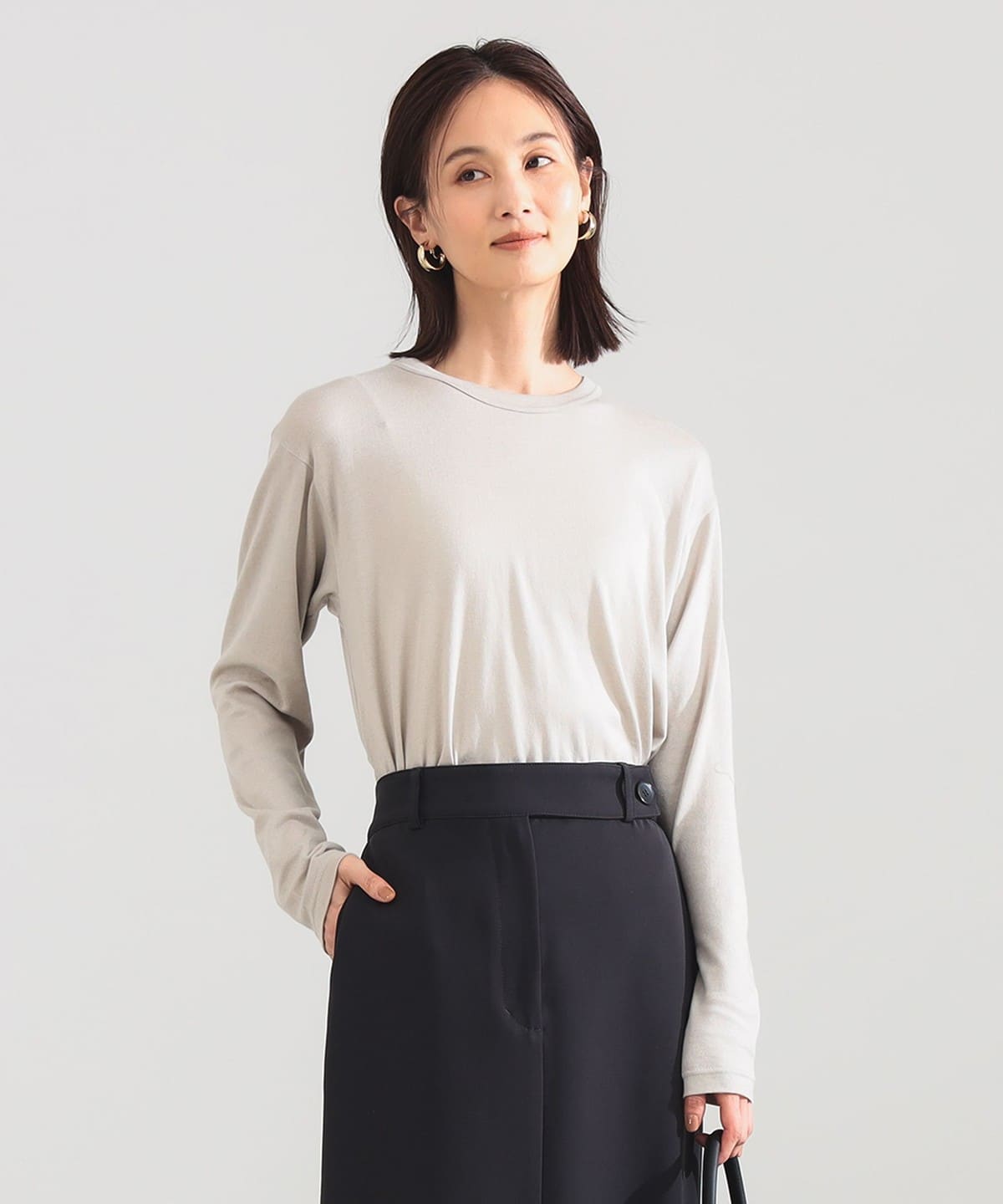 Demi-Luxe BEAMS（デミルクス ビームス）SLOANE / 天竺 クルーネック