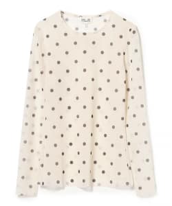 BAUM UND PFERDGARTEN / JODIE メッシュ ドット カットソー