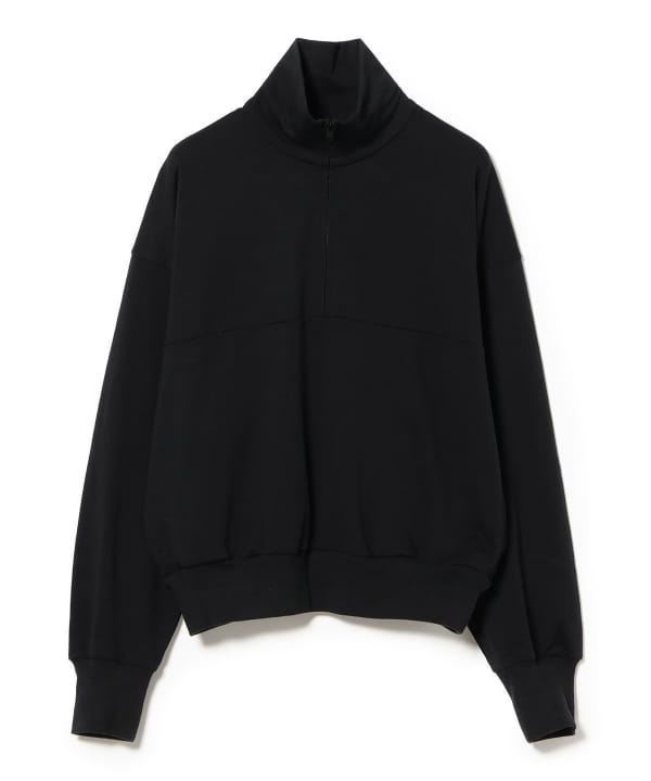 ハーフジップ 裏毛 プルオーバー