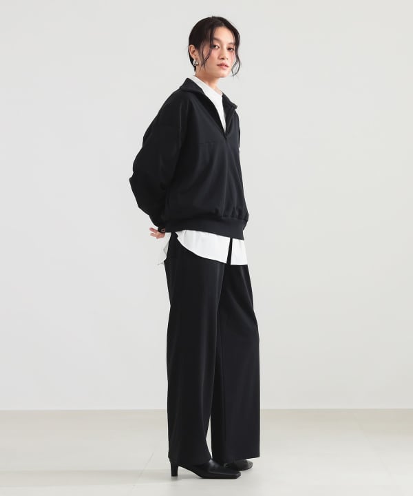 ハーフジップ 裏毛 プルオーバー Model：H165 B77 W57 H79　Size：ONE SIZE