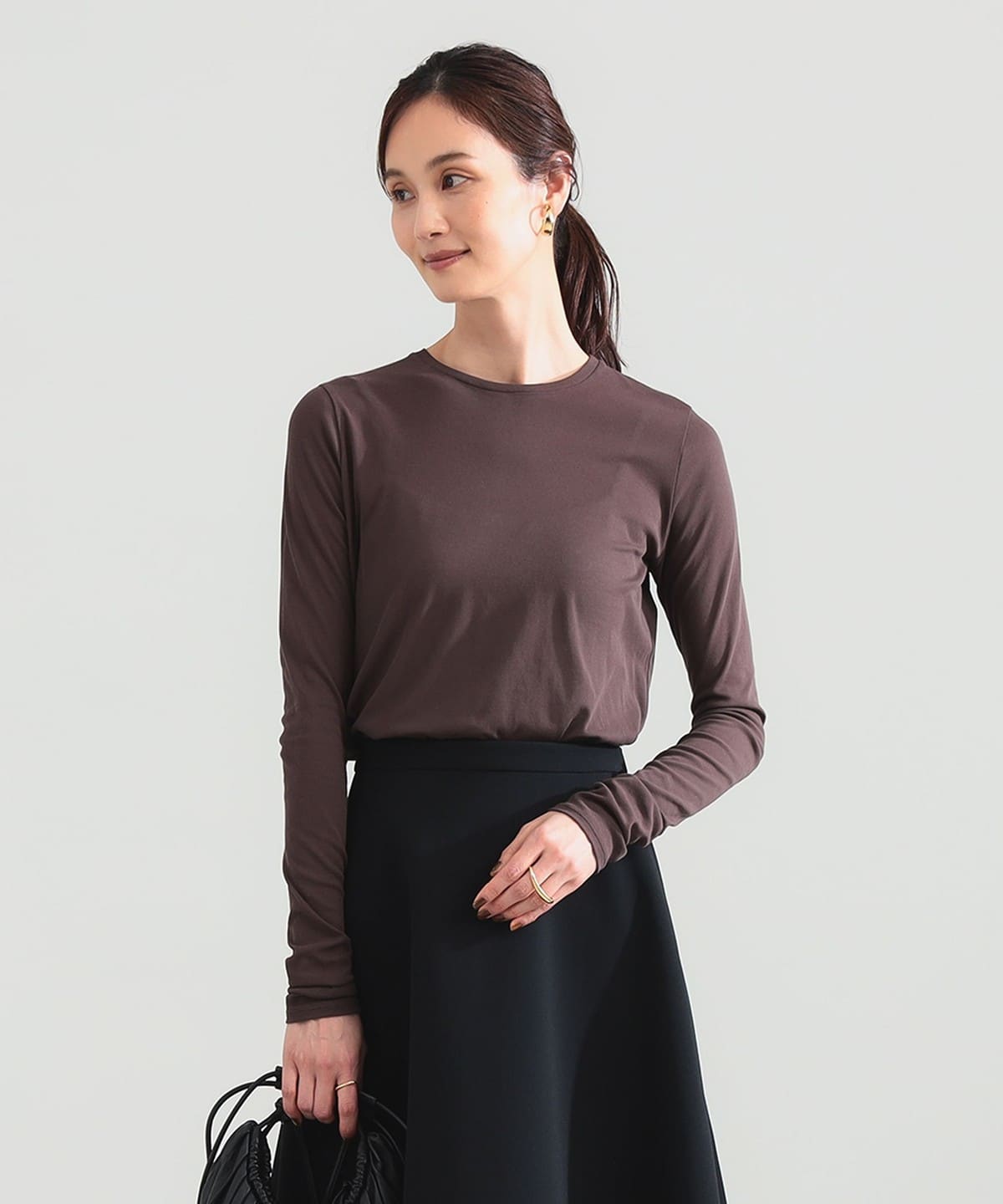 Demi-Luxe BEAMS シアーラミーシャツ 羽織り　シアー Demi-Luxe BEAMS（デミルクス ビームス）コットン ハイツイスト シアー