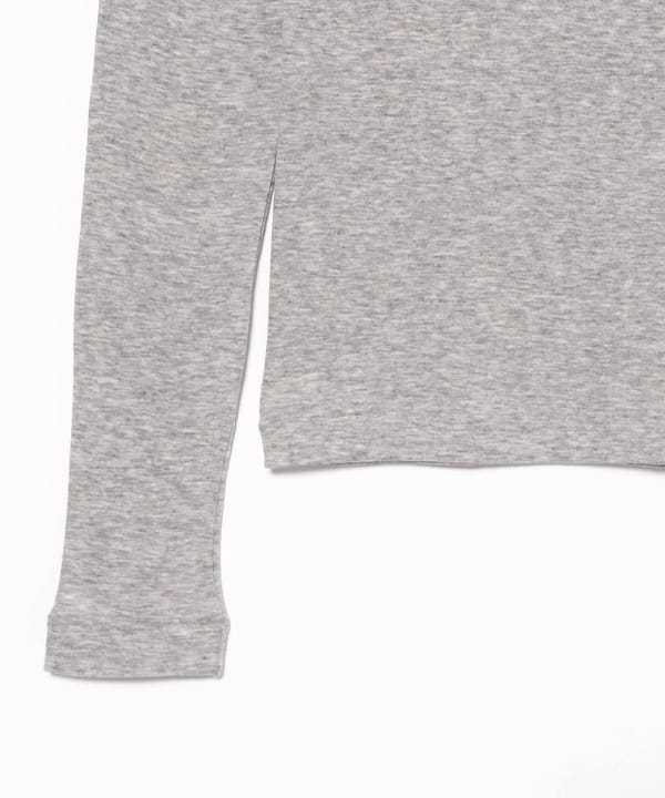 AURALEE / SUPER HIGH GAUGE SHEER RIB WIDE-NECK LONG SLEEVE TEE