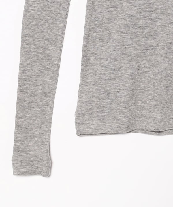 AURALEE / SUPER HIGH GAUGE SHEER RIB TURTLE NECK LONG SLEEVE TEE