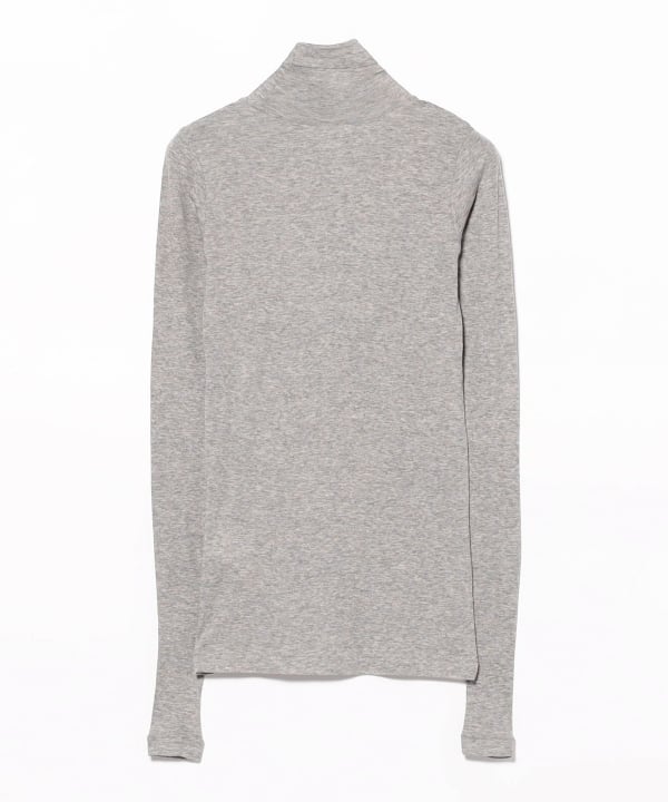 AURALEE / SUPER HIGH GAUGE SHEER RIB TURTLE NECK LONG SLEEVE TEE