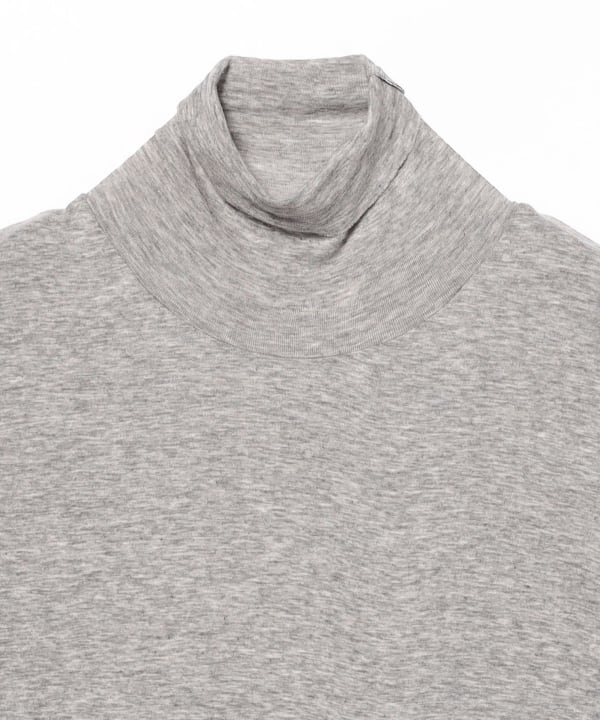 AURALEE / SUPER HIGH GAUGE SHEER RIB TURTLE NECK LONG SLEEVE TEE