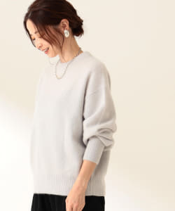 Demi-Luxe BEAMS / フラッフィ クルーネックニット