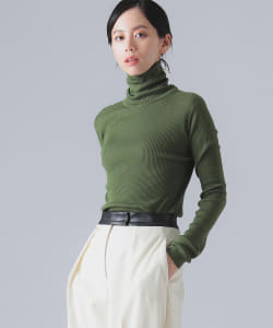 JOHN SMEDLEY / MASSEY リブ タートルネック ニット