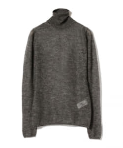 AURALEE / KID MOHAIR SHEER KNIT TURTLE
