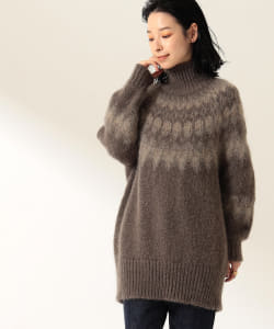 BATONER / モヘアノルディック タートルネック ニットチュニック