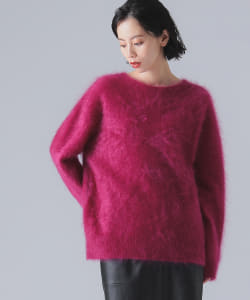 EFFE BEAMS / ファーカシミヤ ロングスリーブニット