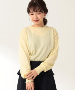 Demi-Luxe BEAMS / シャーリングヘム プルオーバー